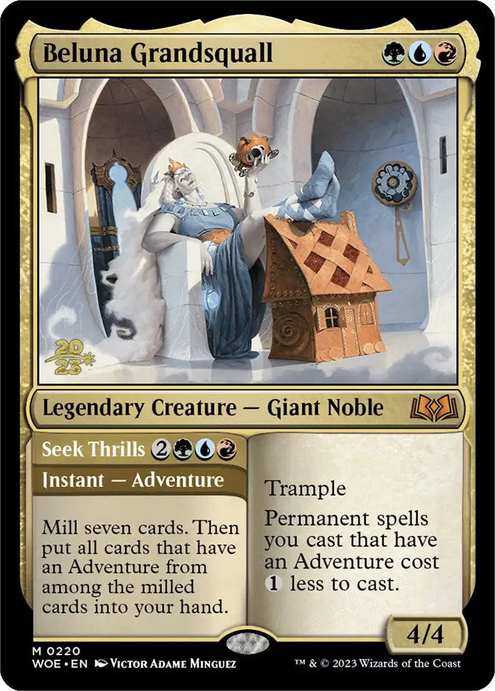 Beluna Grandsquall // Seek Thrills(Promo Pack) [Wilds of Eldraine Promos] - MTG Single