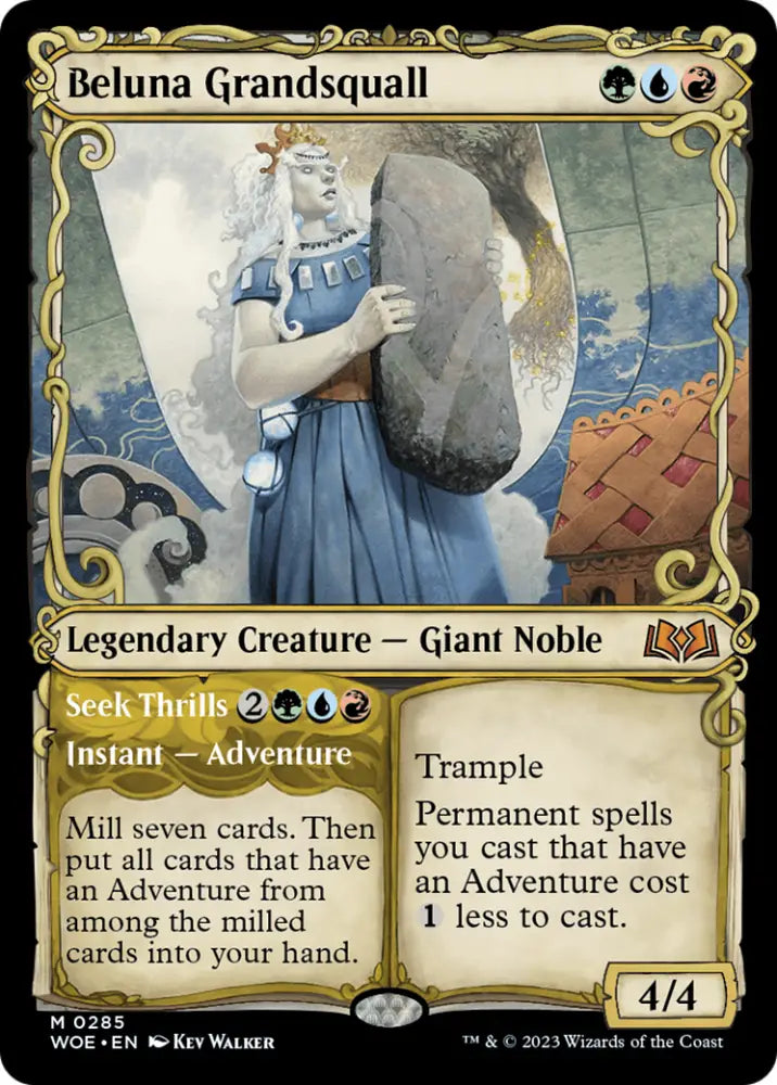 Beluna Grandsquall // Seek Thrills (Showcase) [Wilds of Eldraine] - MTG Single