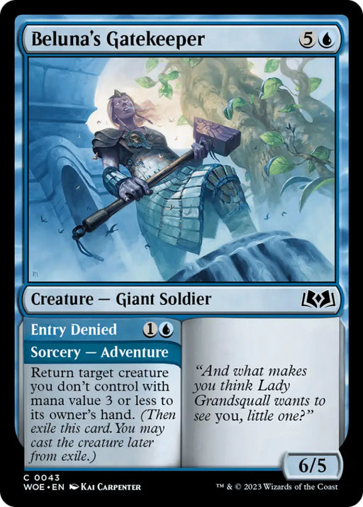 Beluna’s Gatekeeper // Entry Denied [Wilds of Eldraine] - MTG Single