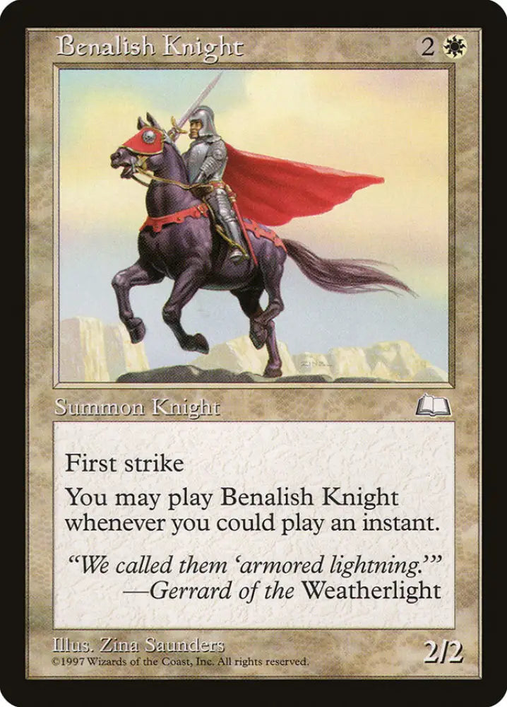 Benalish Knight [Weatherlight] - MTG Single