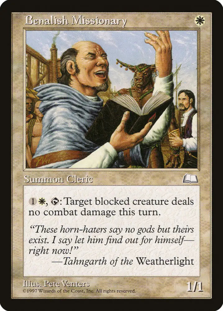 Benalish Missionary [Weatherlight] - MTG Single