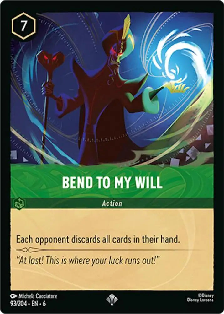 Bend to My Will (93/204) [Azurite Sea] - Lorcana Single