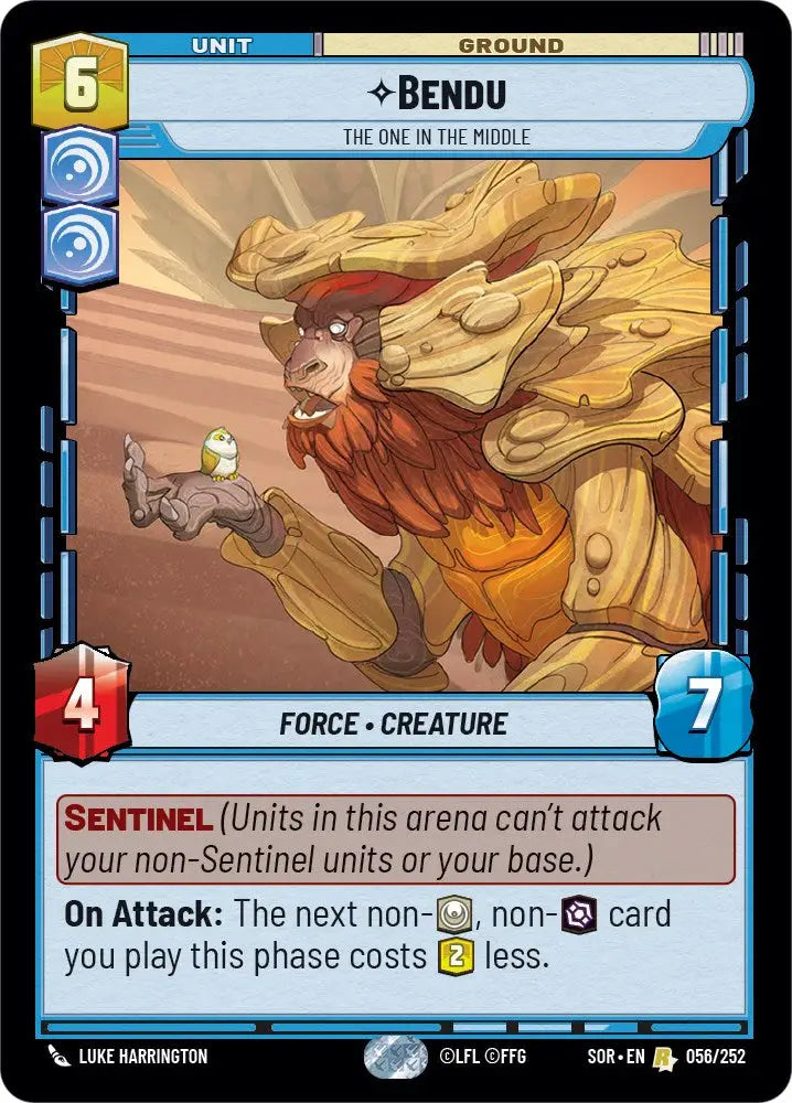 Bendu - The One in the Middle (056/252) [Spark of Rebellion] - Star Wars: Unlimited Single