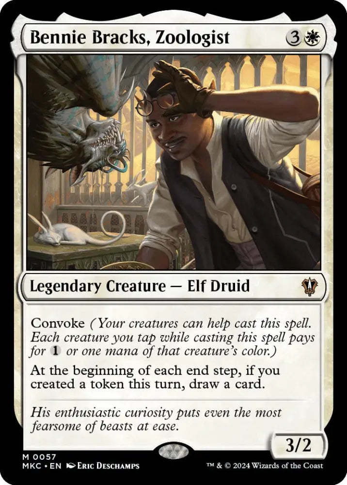 Bennie Bracks Zoologist [Murders at Karlov Manor Commander] - MTG Single
