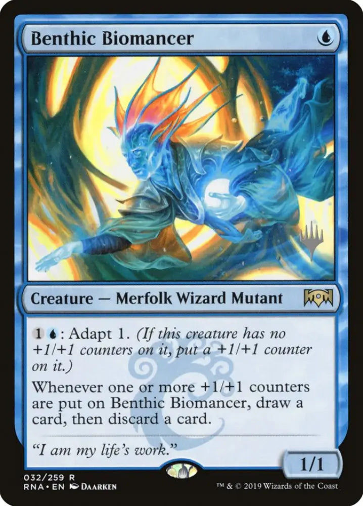 Benthic Biomancer (Promo Pack) [Ravnica Allegiance Promos] - MTG Single