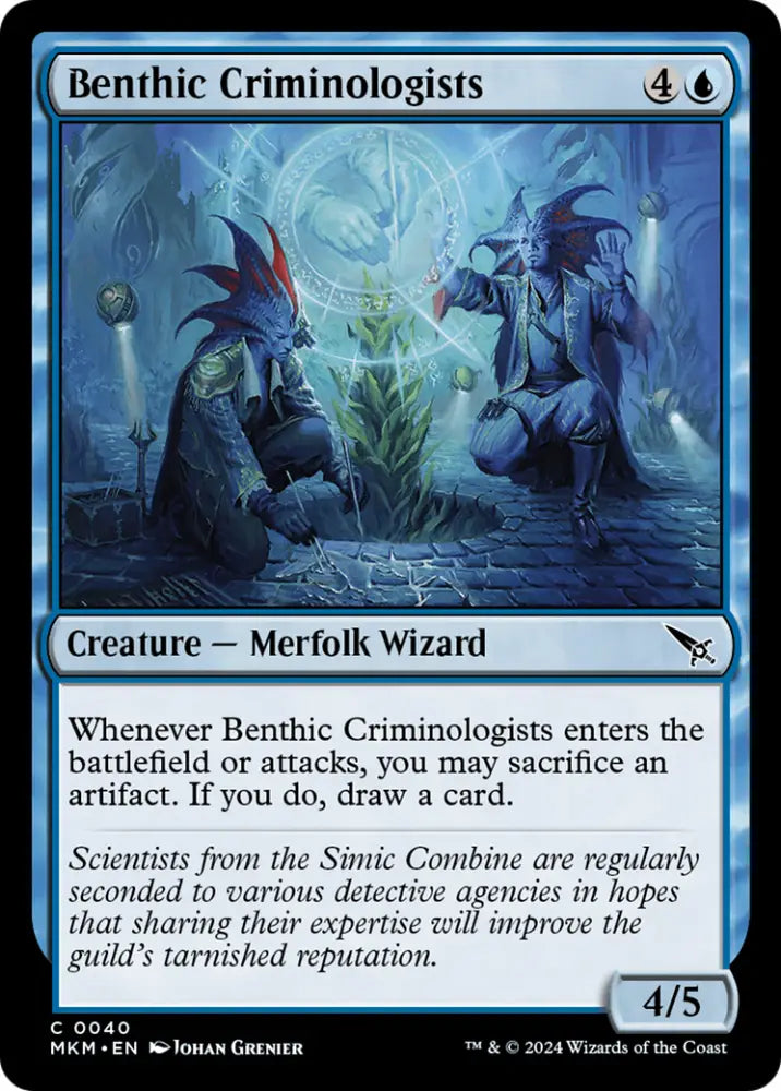 Benthic Criminologists [Murders at Karlov Manor] - MTG Single