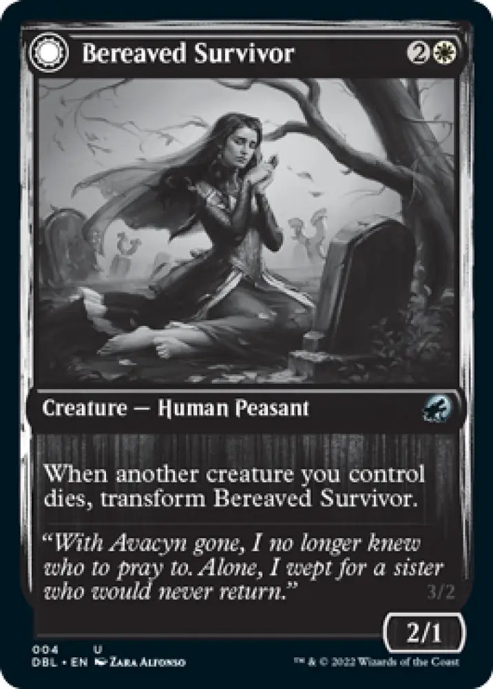 Bereaved Survivor // Dauntless Avenger [Innistrad: Double Feature] - MTG Single