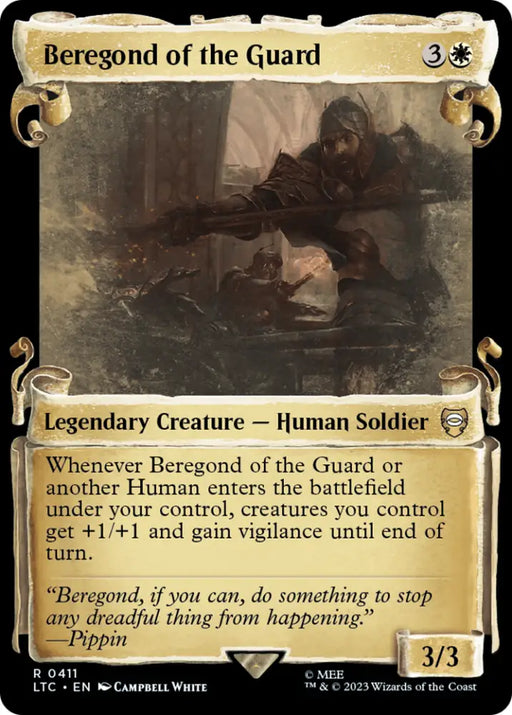 Beregond of the Guard [The Lord of the Rings: Tales of Middle-Earth Commander Showcase Scrolls] - MTG Single
