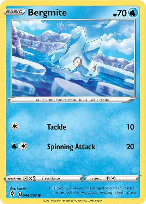 Bergmite (044/203) [Sword & Shield: Evolving Skies] - Pokemon Single