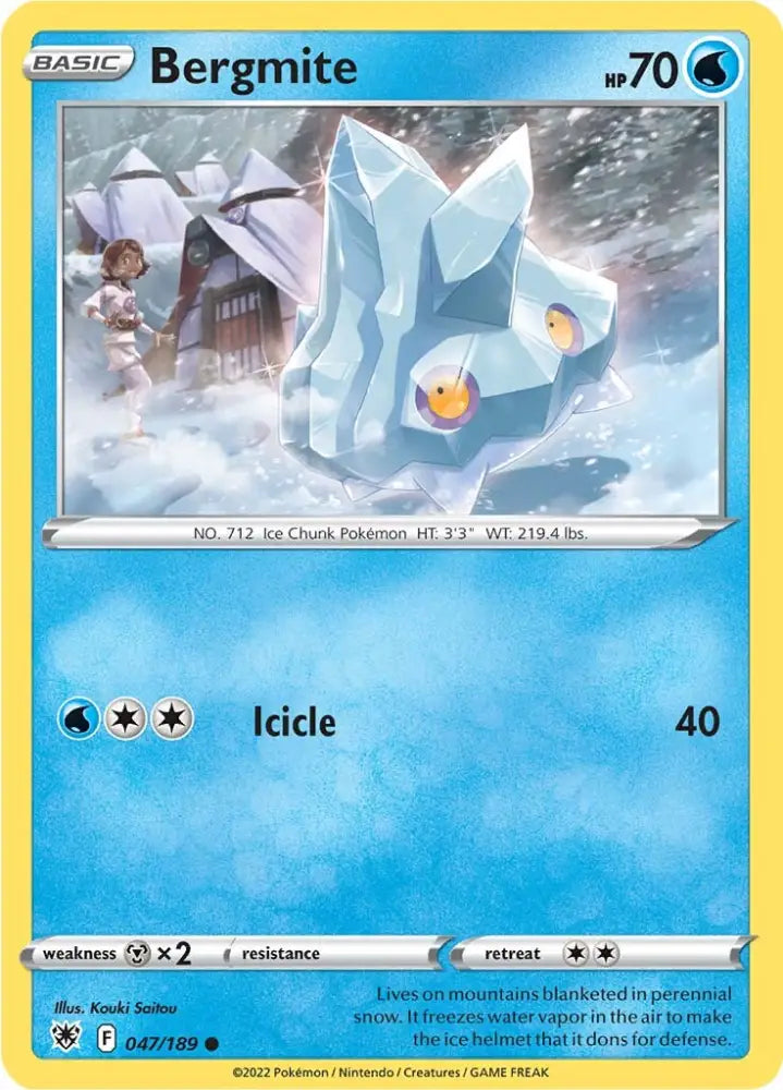 Bergmite (047/189) [Sword & Shield: Astral Radiance] - Pokemon Single