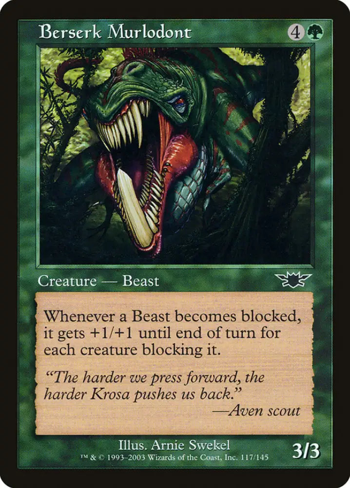 Berserk Murlodont [Legions] - MTG Single