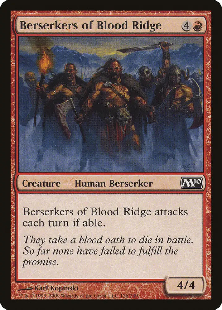 Berserkers of Blood Ridge [Magic 2010] - MTG Single