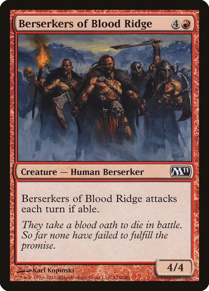 Berserkers of Blood Ridge [Magic 2011] - MTG Single
