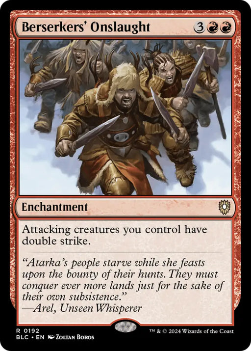 Berserkers’ Onslaught [Bloomburrow Commander] - MTG Single