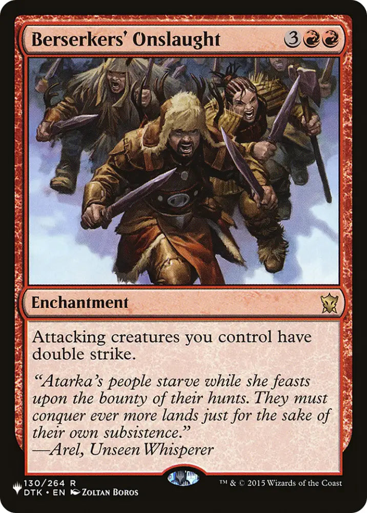 Berserkers’ Onslaught [The List] - MTG Single