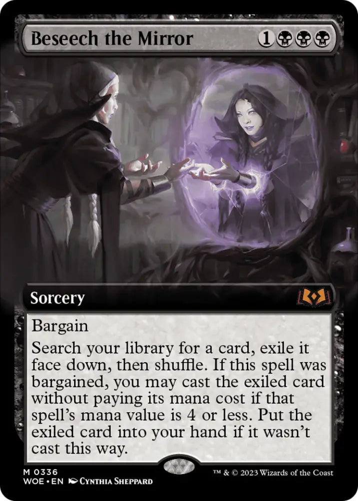 Beseech the Mirror (Extended Art) [Wilds of Eldraine] - MTG Single