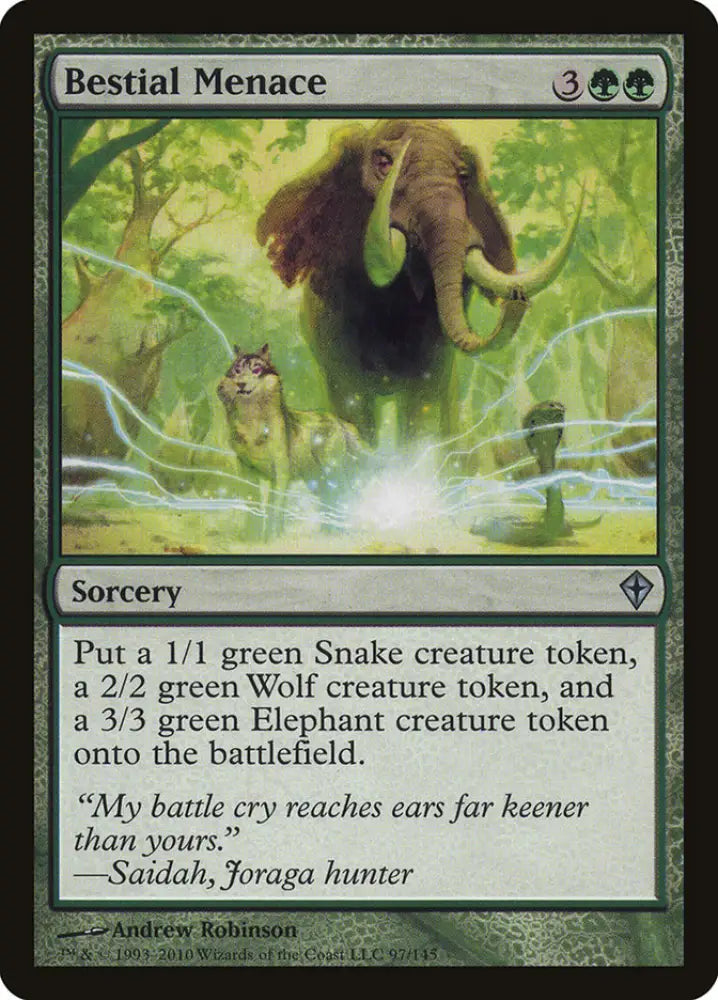 Bestial Menace [Worldwake] - MTG Single