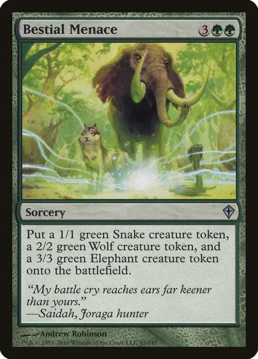 Bestial Menace [Worldwake] - MTG Single
