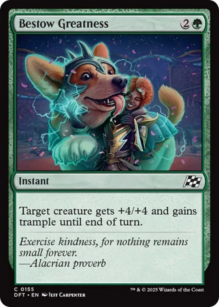 Bestow Greatness [Aetherdrift] - MTG Single