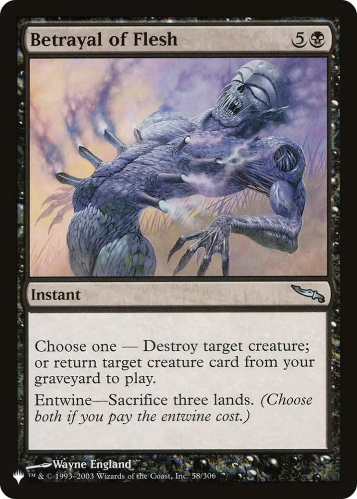Betrayal of Flesh [The List] - MTG Single
