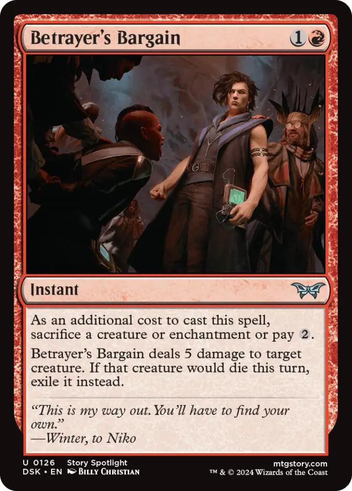 Betrayer’s Bargain [Duskmourn: House of Horror] - MTG Single