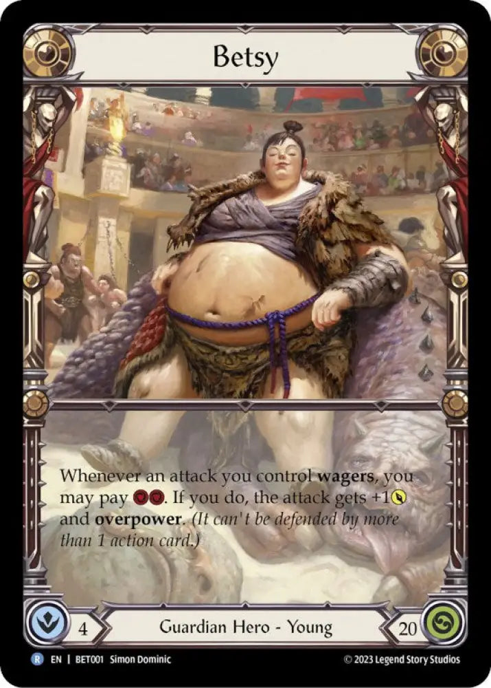 Betsy [Heavy Hitters] (Betsy Blitz Deck) Rainbow Foil - Flesh And Blood Single