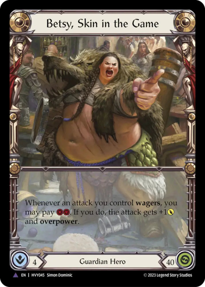 Betsy Skin in the Game (Marvel) [Heavy Hitters] Cold Foil - Flesh And Blood Single