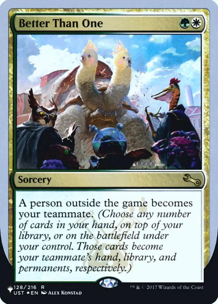 Better Than One (Unfinity Foil Edition) [The List] - MTG Single