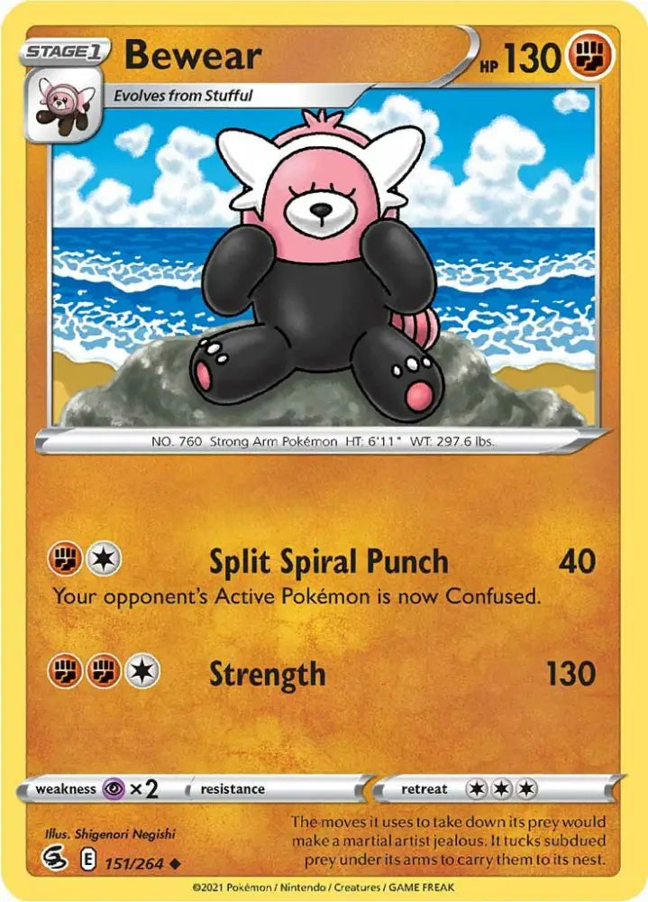Bewear (151/264) [Sword & Shield: Fusion Strike] - Pokemon Single