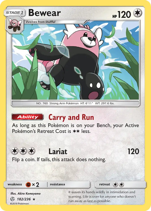 Bewear (182/236) [Sun & Moon: Cosmic Eclipse] - Pokemon Single