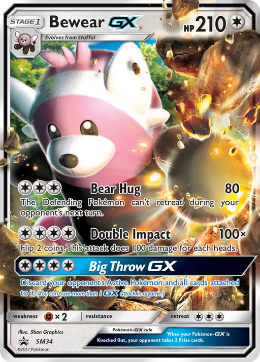 Bewear GX (SM34) [Sun & Moon: Black Star Promos] - Pokemon Single