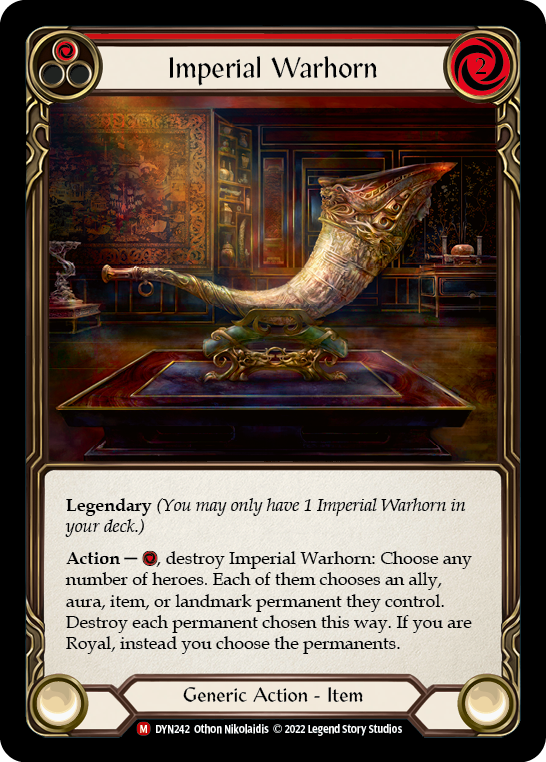 Imperial Warhorn [Dynasty] Rainbow Foil