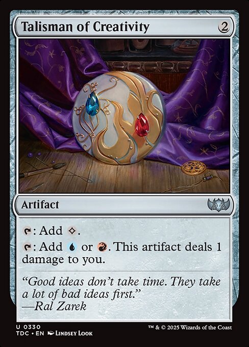 Talisman of Creativity (330) [Tarkir: Dragonstorm Commander]