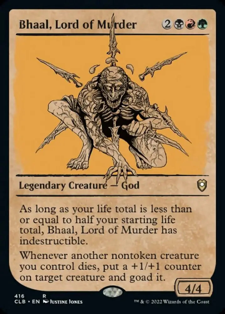 Bhaal Lord of Murder (Showcase) [Commander Legends: Battle for Baldur’s Gate] - MTG Single