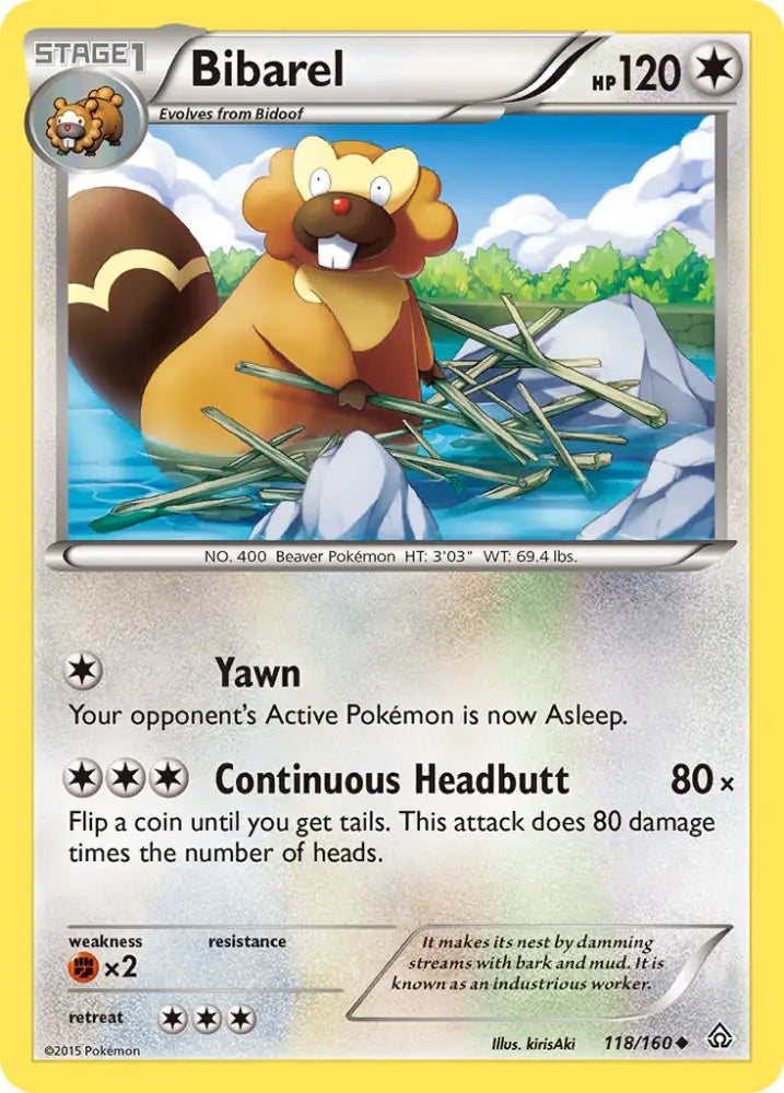 Bibarel (118/160) [XY: Primal Clash] - Pokemon Single