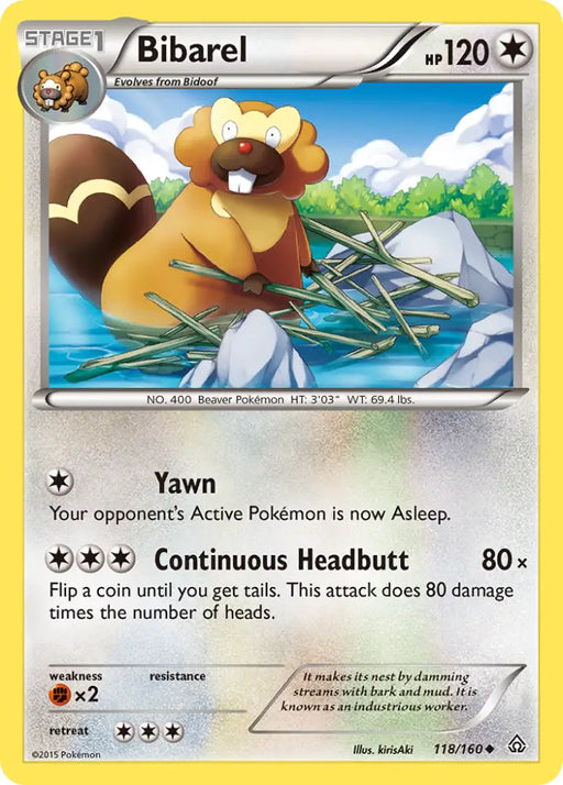 Bibarel (118/160) [XY: Primal Clash] - Pokemon Single
