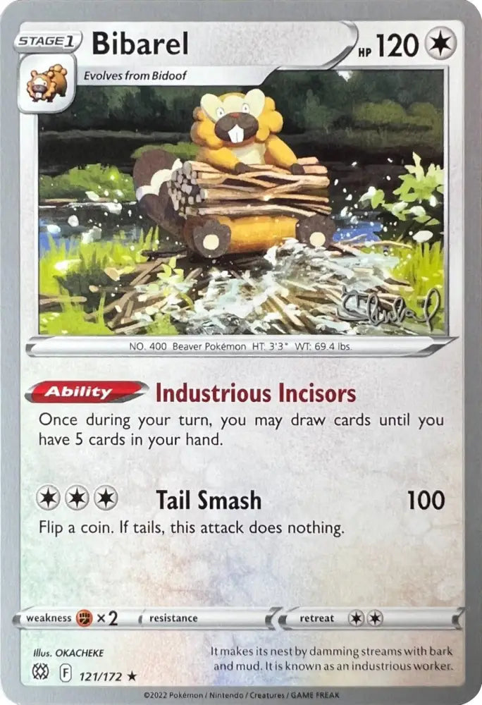 Bibarel (121/172) (ADP - Ondrej Skubal) [World Championships 2022] - Pokemon Single