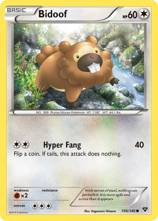 Bidoof (106/146) [XY: Base Set] - Pokemon Single