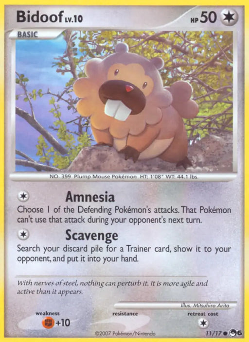 Bidoof (11/17) [POP Series 6] - Pokemon Single
