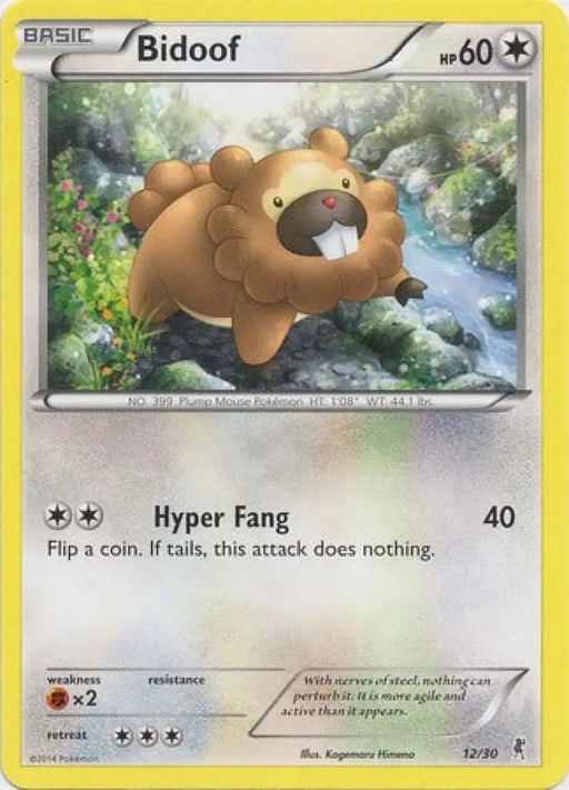 Bidoof (12/30) [XY: Trainer Kit 1 - Bisharp] - Pokemon Single
