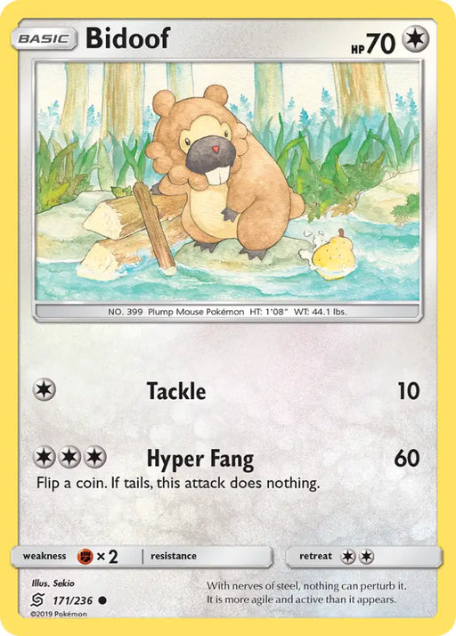 Bidoof (171/236) [Sun & Moon: Unified Minds] - Pokemon Single