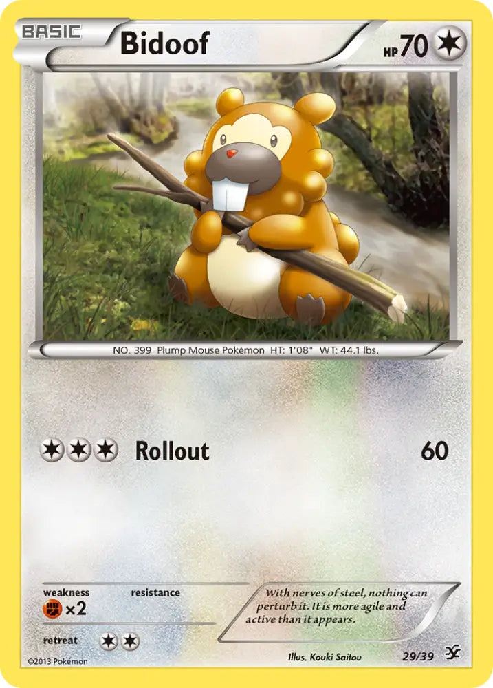Bidoof (29/39) [XY: Kalos Starter Set] - Pokemon Single