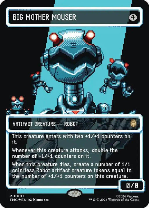 Big Mother Mouser (Borderless) (Surge Foil) (97) [Teenage Mutant Ninja Turtles Commander]