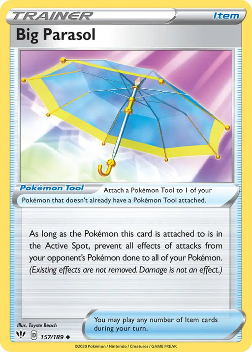 Big Parasol (157/189) [Sword & Shield: Darkness Ablaze] - Pokemon Single