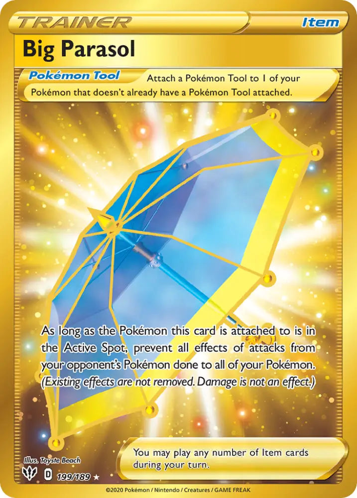 Big Parasol (199/189) [Sword & Shield: Darkness Ablaze] - Pokemon Single