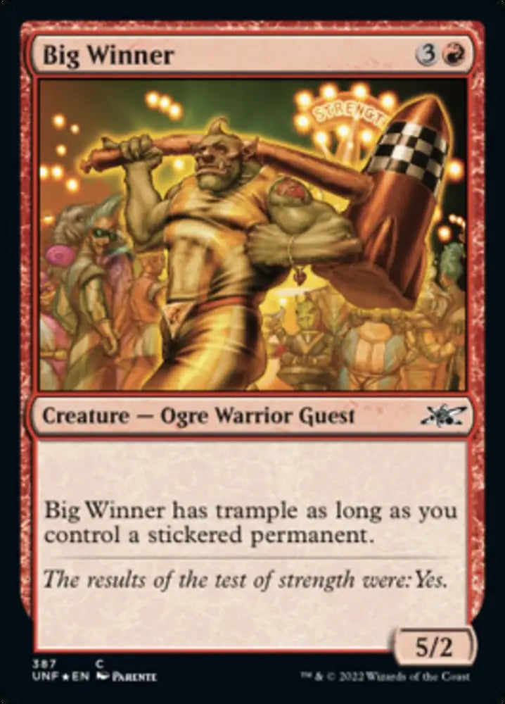 Big Winner (Galaxy Foil) [Unfinity] - MTG Single