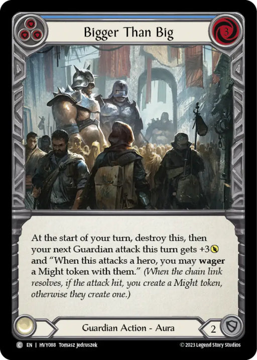 Bigger Than Big (Blue) [Heavy Hitters] Rainbow Foil - Flesh And Blood Single