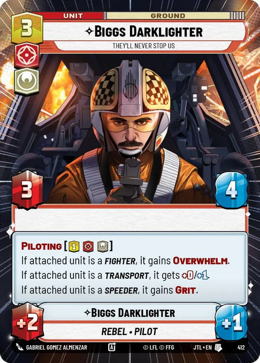 Biggs Darklighter - They’ll Never Stop Us (Hyperspace) (412) [Jump to Lightspeed] - Star Wars: Unlimited Single