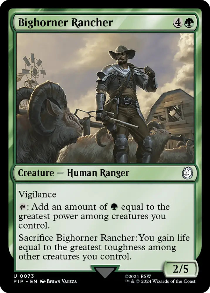 Bighorner Rancher [Fallout] - MTG Single