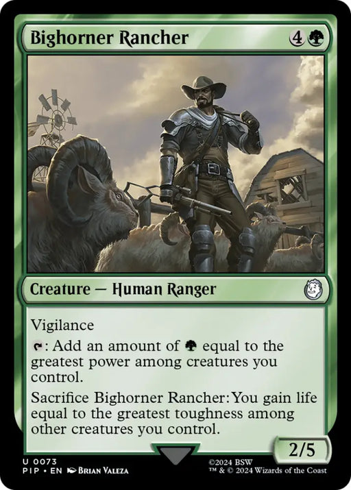 Bighorner Rancher [Fallout] - MTG Single